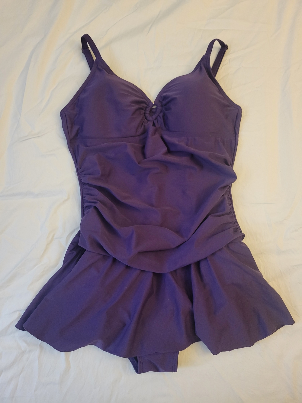 Always For Me Purple Skirted One-Piece Swimdress